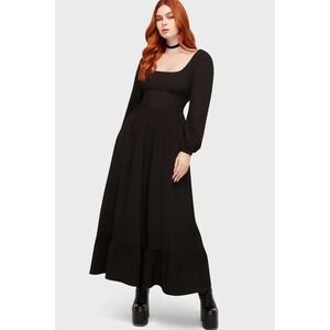 Killstar Gretchens hollow maxi dress long sleeve
